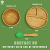 Large Amount of Preferential Natural Environmental Health Tableware | the Bamboo Baby Feeding Tableware Set Comes with a Bib