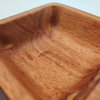 Eco-Friendly Mini and Disposable Wooden Square Bowl for Soy Sauce Dessert Dipping Sauce Perfect for Camping