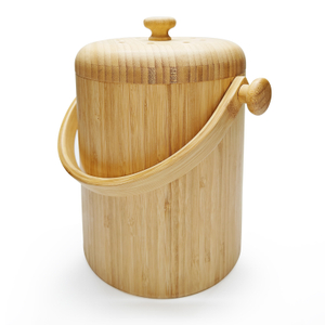 Sealed, Environmentally Friendly, Durable, Customizable Logo, Bamboo Large-Capacity Rice Bucket Bento Box with Handle