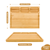 Extra Large Laser Engraved Bamboo Chopping Block with Juice Grooves Dishwasher Safe Totally Natural Organic Material