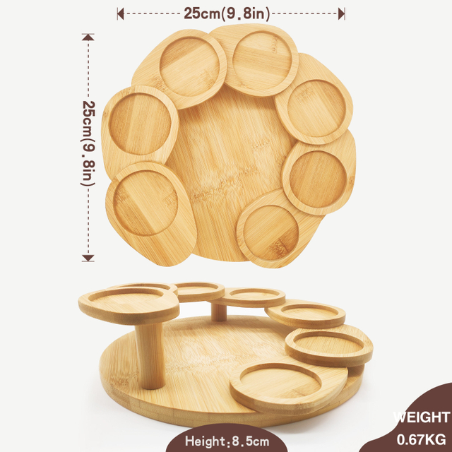 Kitchen Tools Bamboo Food Tray Mini Plate Bamboo Sushi Plate