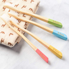 Oral Health Bamboo Charcoal Toothbrush Low Carbon Medium Soft Bristle with Wood Handle Bathroom Sets