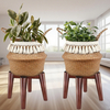 Modern High Quality Wooden Plant Stand Indoor/Outdoor Flower Pot Holder for Multiple Plants Stylish Eco-Friendly Durable Garden