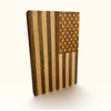 Creative American Flag Design Solid Wood Cutting Board for Kitchen Meal Preparation with Bamboo and Acacia Wood Combinations
