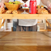 Folding Restaurant Tray Bamboo and Wood Service Tray for Picnic Camping Essential Tableware for Bathrooms and Living Rooms
