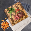 Wholesale Creative and Fashionable Square Solid Wood Splicing Cutting Board Can Be Used for Vegetables and Meat