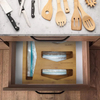 Durable Square Bamboo Food Storage Container with Lacquer Finish Drawer Storage Box