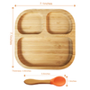 Eco Bamboo Baby Plate with Suction Ring