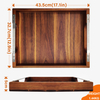 Acacia Wooden Tray Handle Large Rectangular Decorative Tray for Living Room for Bed Coffee Table Footstool Storage