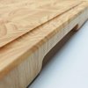 End Grain Cutting Board Large Rubber Wood Cutting Board with Juice Groove
