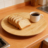 Modern Creative Bamboo Tray Dinner Plate with Engraving Durable for Home Hotel Restaurant Party Use