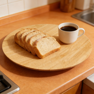 Modern Creative Bamboo Tray Dinner Plate with Engraving Durable for Home Hotel Restaurant Party Use