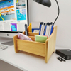 Modern Bamboo Storage Organizer Factory Direct Sales Rectangular Desktop Storage Box Lacquer Technique for Learning Office