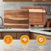 Large Heavy Duty Acacia Wood Cutting Board for Kitchen with Juice Groove