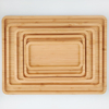 Dishes Plates Wholesale Custom Natural Bamboo Wooden Natural Tea Tray Fruit Plate Bamboo Serving Tray Set