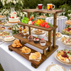 High Quality 100% Natural Bamboo 4-Layer Corner Shelf Kitchen Storage Cabinet Spice Rack for Pot and Bowl Display