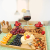 Eco-friendly Bamboo Cheese Board Set BPA-Free for Holiday Gifts and Friends Gathering with Laser Logo New Model