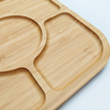 OEM&ODM Customized Bamboo Food Tray Bamboo Divider Plate for Kids Children's Bowl