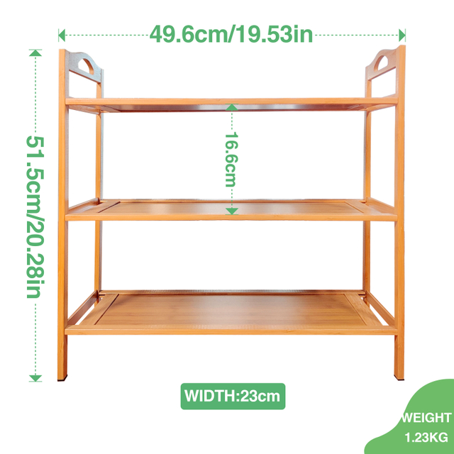 Simple Multi-layer Solid Wood Shoe Rack Household Doorway Dormitory Bamboo Wood Shoe Rack Economical Indoor Storage