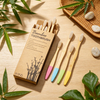 100% Eco Friendly Toothbrush Bamboo Adult Kid Cepillos De Dientes De Bambu Bamboo Bristle Toothbrush