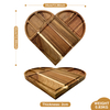3-in-1 Magnetic Acacia Wood Set: Rectangular & Round Boards. 26x13" Platter for Cheese & Charcuterie. the Perfect Gift.