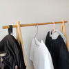 Bamboo Coat Rack Eco-Friendly Cloth Hanger for Home Hotel Bedroom Bathroom Warehouse Dining School Hospital Workshop