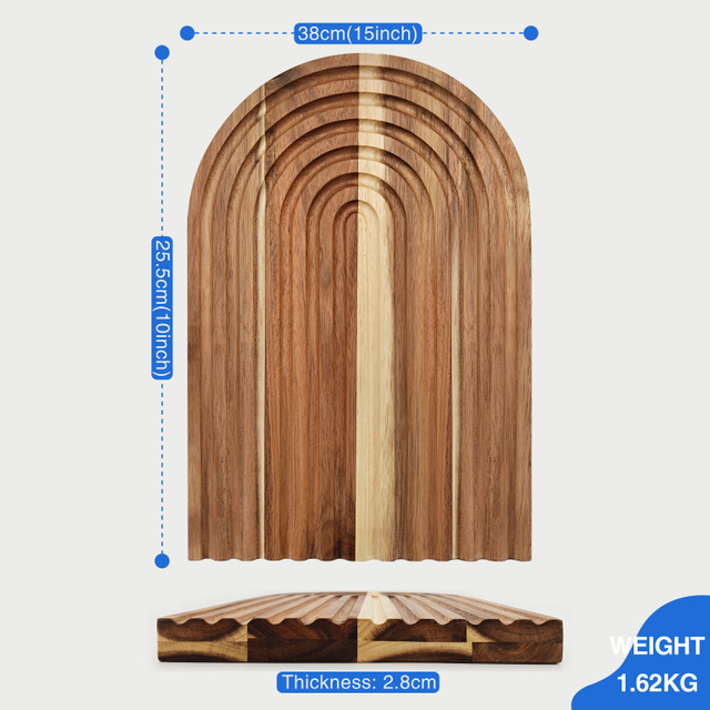 Decorative Cutting Board Wood Serving Board Cheese Platter Wooden Board for Kitchen/Shelf/Home Decor Charcuterie Board