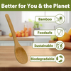 Unique Bamboo Spoon Engraved Customized Natural Bamboo Tea Coffee Bean Measuring Spoon Honey Measuring Spoon