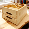 Bamboo Office Desktop Storage Box Series Bamboo and Wood Products Factory Can Customize Student Storage Box