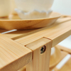 Bamboo 3-Layer Corner Tripod for Organizing Kitchen Spices and Condiments Storage Holders & Racks