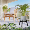 Acacia Wood Large Flower Pot Stand Indoor and Outdoor Solid Wood with Adjustable Width for Home and Garden Use