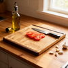Rubber Wooden Cutting Board End Grain Cutting Board, Butcher Block, Chopping Board - Reversible Multipurpose