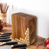 Top-Selling Customized Acacia Wooden Sustainable Table Chef Knife Stand Kitchen Knife Holder