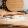 Wooden Non-Stick Decorative Sapele Wood French Rolling Pins for Baking Pie Crust Cookie Pastry Pizza Dough
