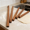 Wooden Non-Stick Decorative Sapele Wood French Rolling Pins for Baking Pie Crust Cookie Pastry Pizza Dough
