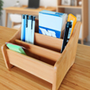 Bamboo Wooden Eco-friendly Modern Pen Holder Office School Kitchen Living Room Desk Pencils Stationery Storage Stand Drawer