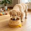 Premium Non-Slip Bamboo Cat Bowl, Suction Silicone Base Pet Feeder for Cats & Small Dogs
