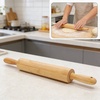 Premium Eco-friendly Wooden Rolling Pin with Custom Logo Long Round Shape Manual Use High Quality Wood Factory Price Wholesale