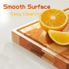 Hot Selling Natural Wood Laser Engraved Eco-Friendly Durable Sustainable Cutting Board Kitchen Chopping Block Juice Groove