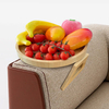 2026 Custom Bamboo Sofa Arm Tray Table Hot Couch Caddy Tray for Storage Premium Arm Sofa Table