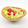 High Quality Customizable Large Irregular Oval Bamboo Bowl American Style Fruit Salad Tableware Wholesale Japan Dinnerware