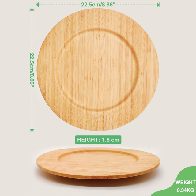 Wholesale Supplier Export Wooden Charger Plate Customized Size Dinnerware Decorate Wooden Charger Plate