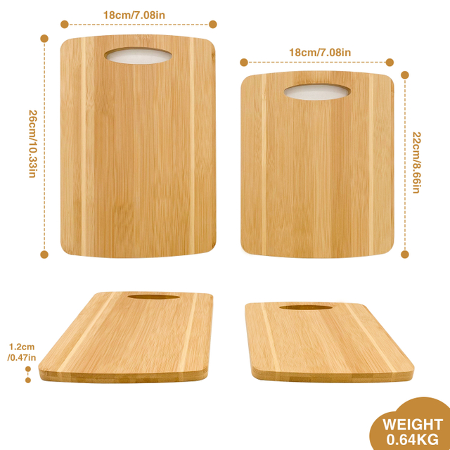 Multi-Functional Bamboo Cutting Board Set for Kitchen Factory Direct Sale