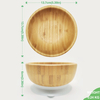 Home Decoration Modern New Chinese Custom Round Feeding Set Salad Bowl Fruit Wooden Style Bamboo American Craft Baby Bowls