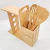2026 Hot Sells Bamboo Cooking Tools 3 Pieces - Organic Bamboo Kitchen Utensils Set With Spice Rack