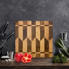 Wholesale Creative and Fashionable Square Solid Wood Splicing Cutting Board Can Be Used for Vegetables and Meat