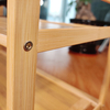 Simple Multi-layer Solid Wood Shoe Rack Household Doorway Dormitory Bamboo Wood Shoe Rack Economical Indoor Storage