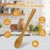 Bamboo Printed Logo Ice Cream Jam Small Wooden Spoon Long Handle 10ml Capacity Durable Eco-Friendly Modern Design Business Gift