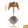 Custom Wooden Elevated Cat Dog Pet Feeding Bowl With 304 Stainless Steel Bowl