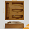 American Style Wood Bamboo Ziplock Storage Organizer Dispenser Hot Sale Plastic Folding Box with Lacquer Technique Xiamen Port